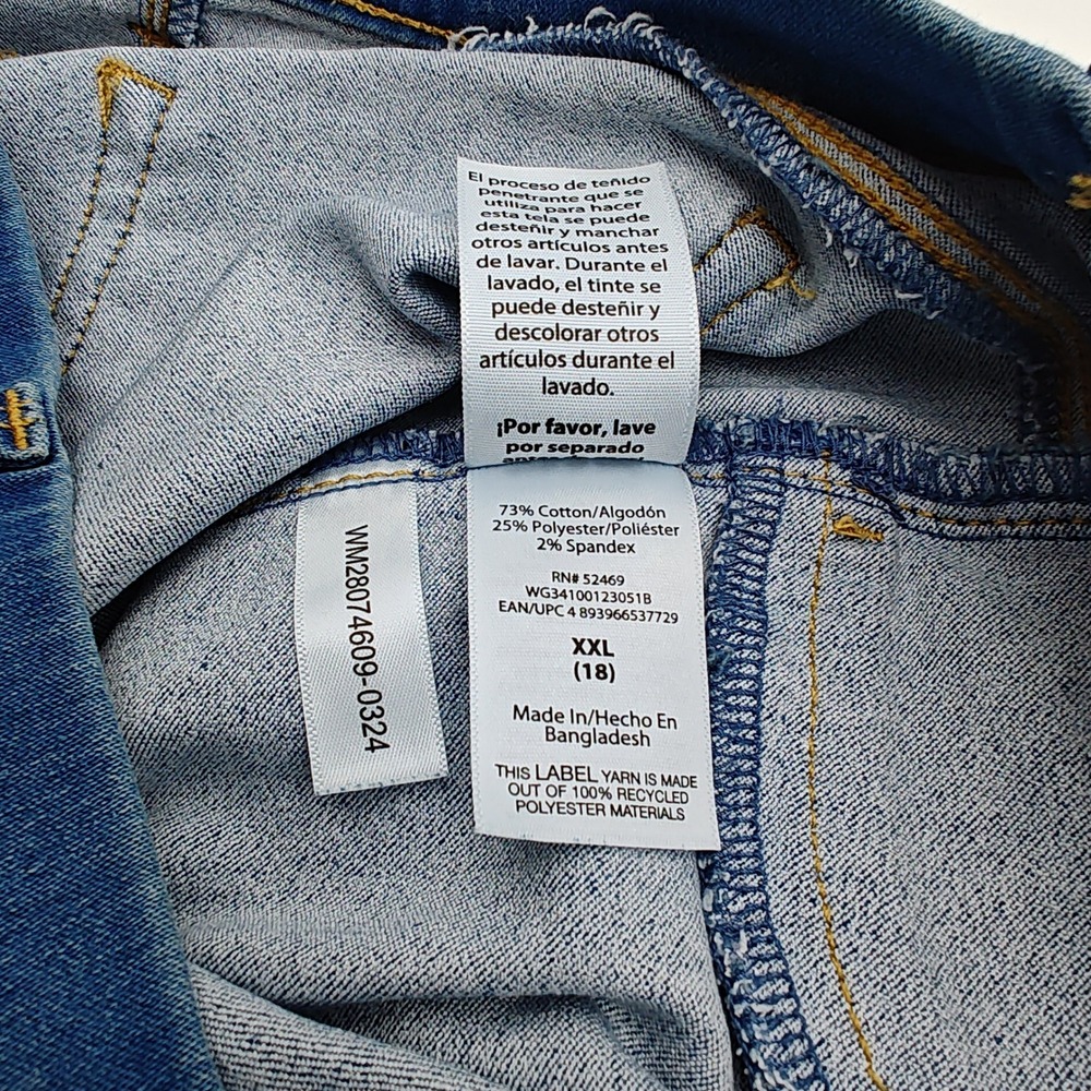 Jeggings NWT Wonder Nation Girls XXL 18 Pull On Elastic Waist Stretch‎ Jeans - Picture 7 of 7